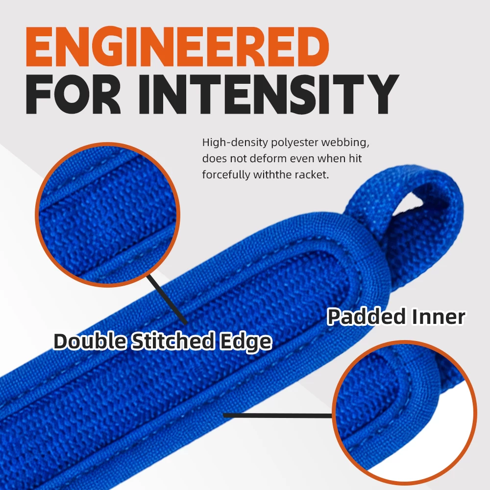 Padel Racket Wrist Strap, Thick Padded Anti-Drop Tennis Pickleball Badminton Racket Wrist Lanyard, Tear Resistant Secure Racket Leash with Custom Logo Wholesale