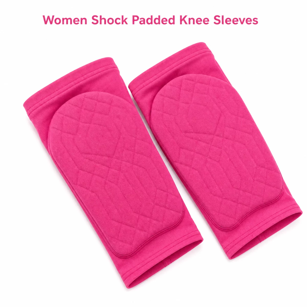 Women Padded Knee Sleeves, Honeycomb EVA Shock Absorption Knee Pads for Soccer Volleyball Cheerleading Dance | Factory OEM Custom Logo Wholesale
