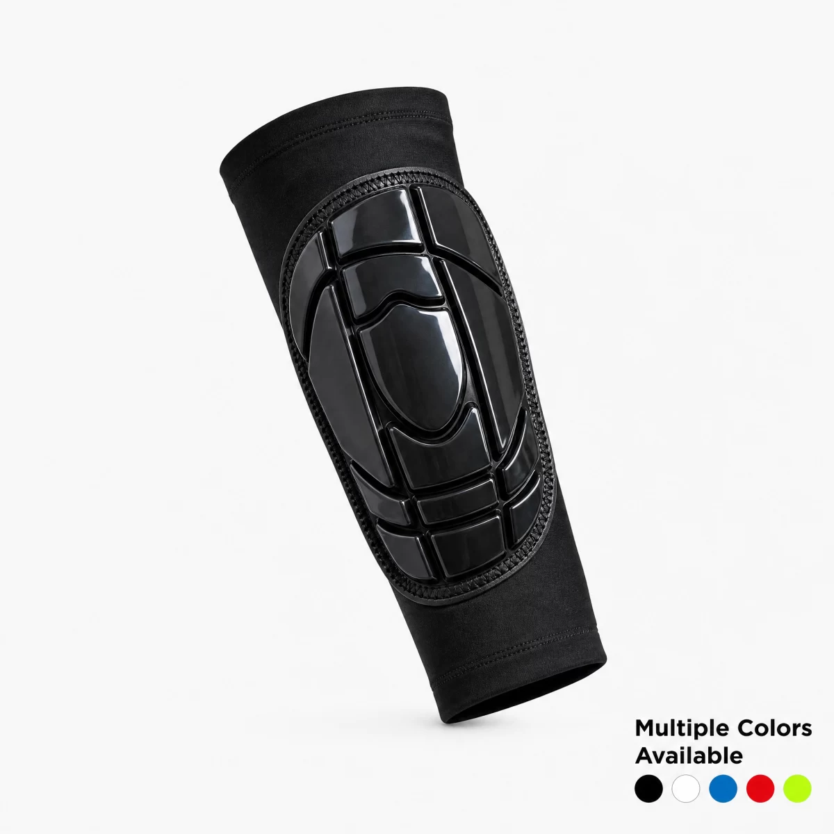 Segmented Hard Shell Shin Guards, Slip-On Elastic Sleeve Calf Protector, Ergonomic Flexible MTB Motorcycle Skateboard Hockey Shin Pads, Custom Logo Factory Wholesale